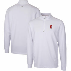 Cleveland Guardians Cutter & Buck Traverse Stretch Quarter-Zip Pullover Top - White - MLB Online