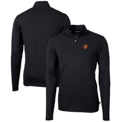 Baltimore Orioles Cutter & Buck Virtue Eco Pique Recycled Quarter-Zip Pullover Top - Black - MLB Online