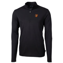 Baltimore Orioles Cutter & Buck Virtue Eco Pique Recycled Quarter-Zip Pullover Top - Black - MLB Online