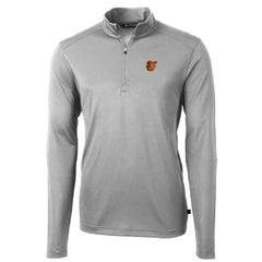 Baltimore Orioles Cutter & Buck Virtue Eco Pique Recycled Quarter-Zip Pullover Top - Gray - MLB Discount