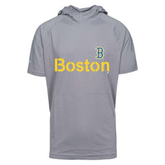 Boston Red Sox Levelwear City Connect Phase Core Hoodie T-Shirt - Gray - MLB Discount