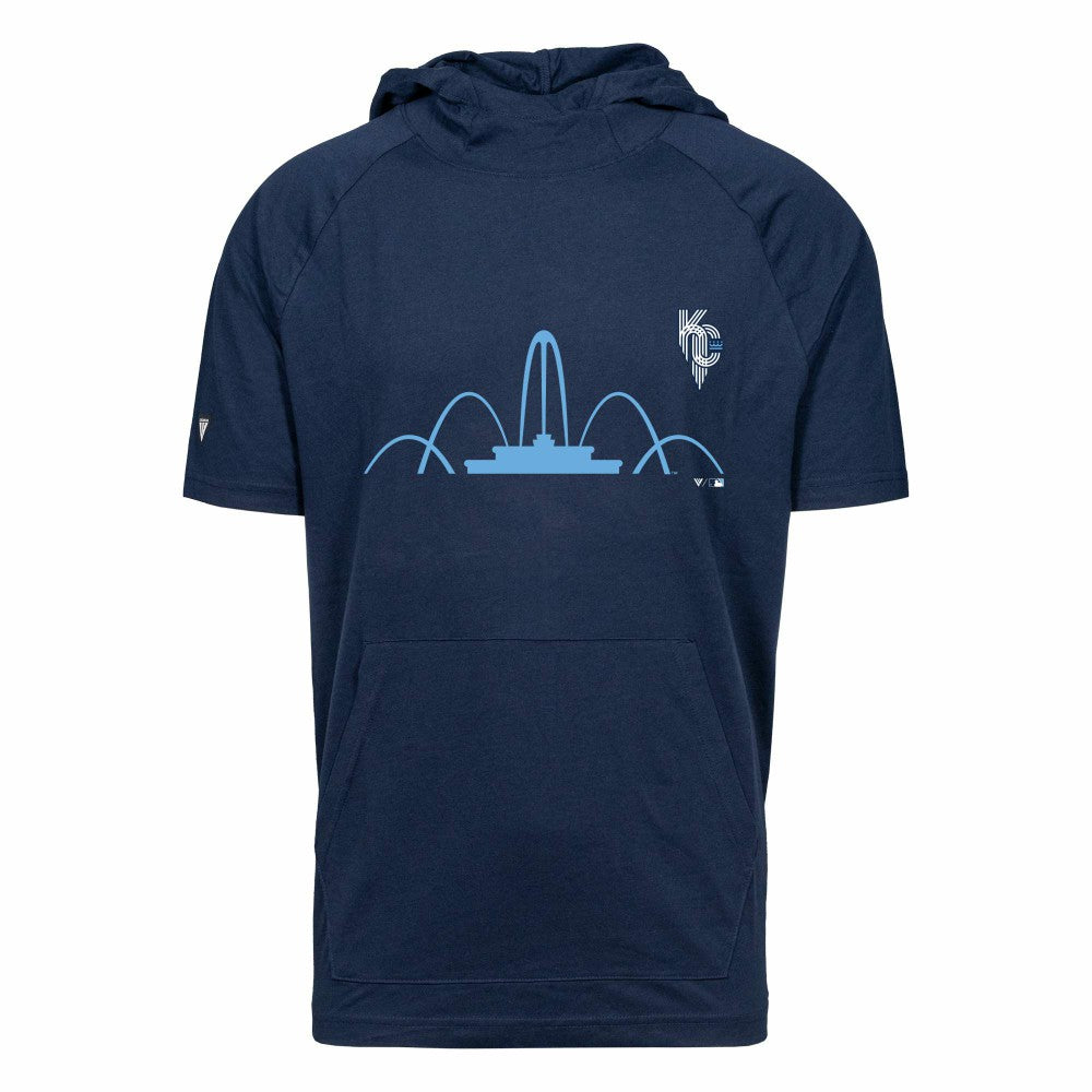 Kansas City Royals Levelwear City Connect Phase Core Hoodie T-Shirt - Navy - MLB Lifestyle