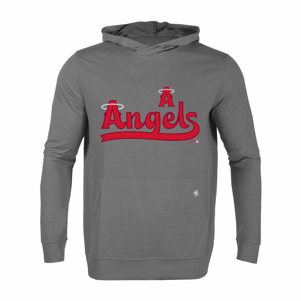 Los Angeles Angels Levelwear City Connect Relay Core Logo Pullover Hoodie - Gray - MLB Sale