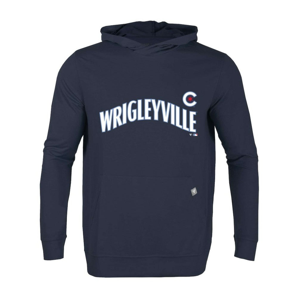 Chicago Cubs Levelwear City Connect Relay Core Logo Pullover Hoodie - Navy - MLB on Sale