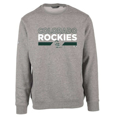 Colorado Rockies Levelwear City Connect Zane No Hitter Pullover Sweatshirt - Heather Gray - MLB Sale