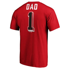 Cincinnati Reds Number One Dad T-Shirt - Red - MLB Discount