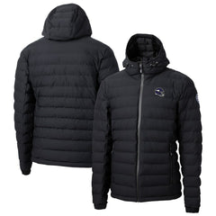 Minnesota Vikings Cutter & Buck Helmet Mission Ridge Repreve Eco Insulated Puffer Full-Zip Jacket Black