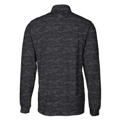 Kansas City Chiefs Cutter & Buck Helmet Traverse Camo Print Stretch Quarter-Zip Pullover Top Black