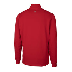 Kansas City Chiefs Cutter & Buck Helmet Traverse Stretch Quarter-Zip Pullover Top Red