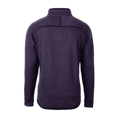 Baltimore Ravens Cutter & Buck Helmet Mainsail Sweater-Knit Half-Zip Pullover Jacket Purple