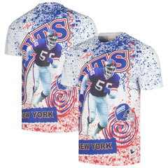 Mitchell & Ness New York Giants Retired Player Name & Number Burst T-Shirt White