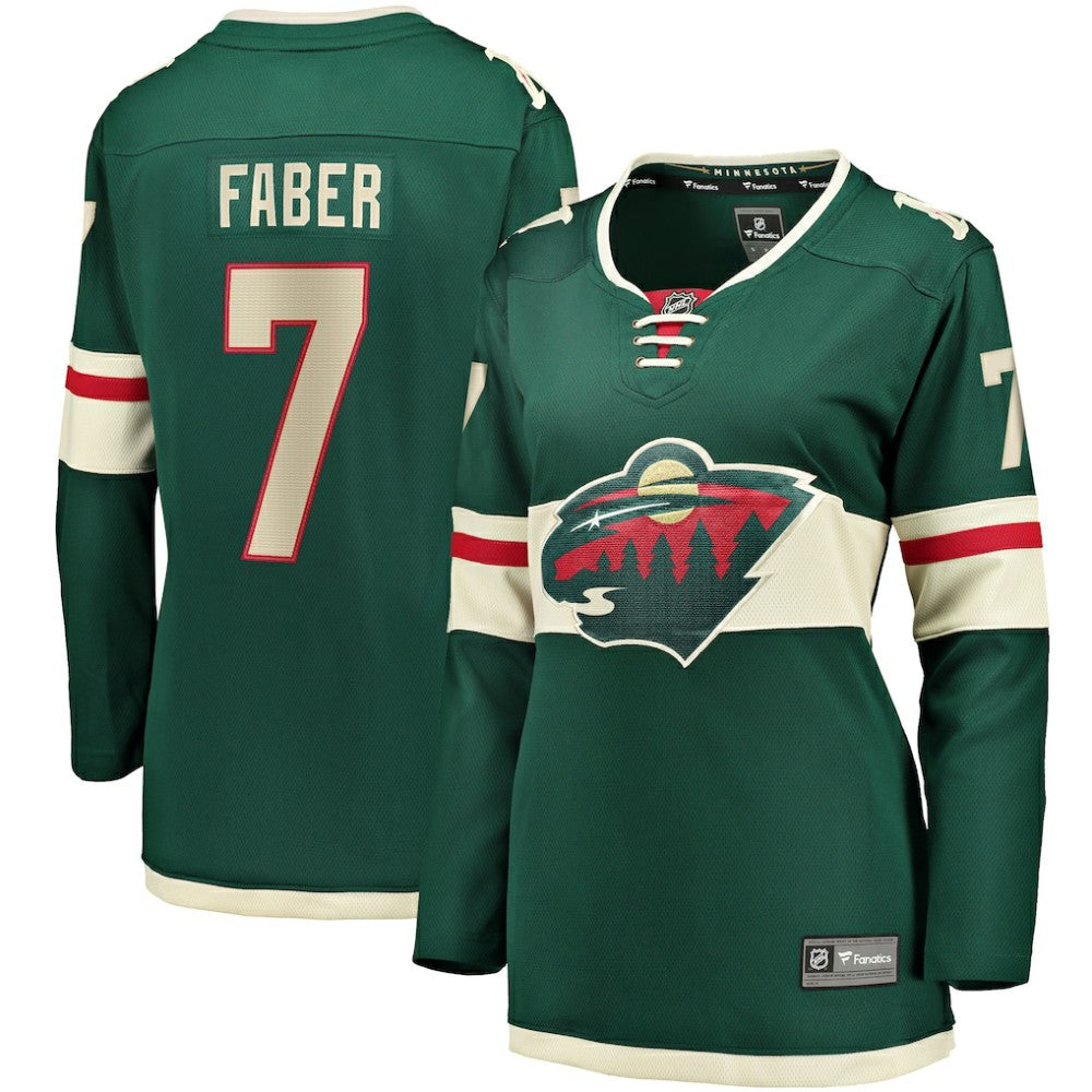 Brock Faber Minnesota Wild Fanatics Women's Home Breakaway Player Jersey - Green - NHL 200094672