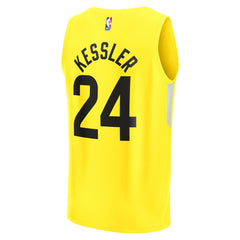 Walker Kessler Utah Jazz Youth Fast Break Player Jersey Icon Edition Yellow | Fanatics outlet