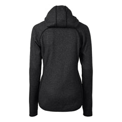 Baltimore Ravens Cutter & Buck Women's Helmet Logo Mainsail Sweater-Knit Full-Zip Hoodie Charcoal