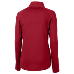 Kansas City Chiefs Cutter & Buck Women's Helmet Logo Adapt Eco Knit Stretch Recycled Half-Zip Pullover Top Red