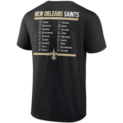 Fanatics New Orleans Saints Two-Pack 2023 Schedule T-Shirt Combo Set Black/White