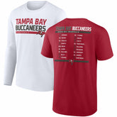 Fanatics Tampa Bay Buccaneers Two-Pack 2023 Schedule T-Shirt Combo Set Red/White