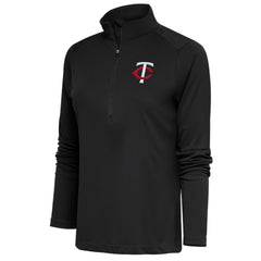 Minnesota Twins Antigua Women's Tribute Half-Zip Pullover Top - Gray - MLB on Sale