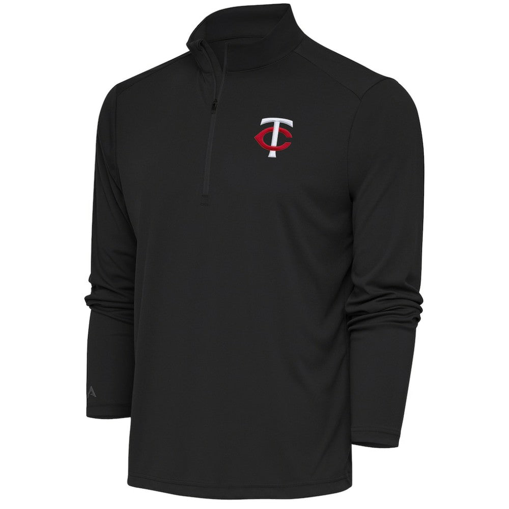 Minnesota Twins Antigua Tribute Quarter-Zip Pullover Top - Gray - MLB Online