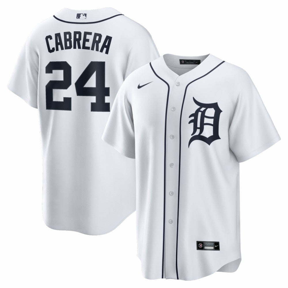 Miguel Cabrera Detroit Tigers Nike Home Retired Player Replica Jersey - White - Nike Lifestyle