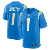 Nike Quentin Johnston Los Angeles Chargers Game Player Jersey Powder Blue