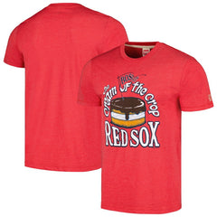 Boston Red Sox Homage Cream of the Crop Hyper Local Tri-Blend T-Shirt - Red - MLB on Sale