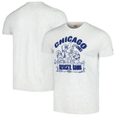 Chicago Cubs Homage Bleacher Bums Hyper Local Tri-Blend T-Shirt - Ash - MLB Online