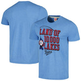 Minnesota Twins Homage Land of 10,000 Lakes Hyper Local Tri-Blend T-Shirt - Light Blue - MLB Lifestyle