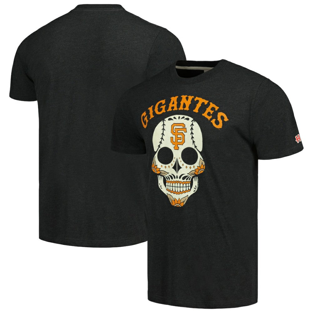 San Francisco Giants Homage Gigantes Hyper Local Tri-Blend T-Shirt - Charcoal - MLB Online