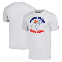 Atlanta Braves Homage Doodle Collection Young Guns Tri-Blend T-Shirt - Gray - MLB Sale