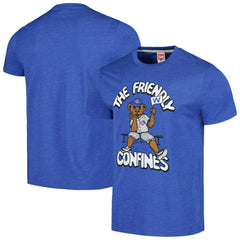 Chicago Cubs Homage Doodle Collection The Friendly Confines Tri-Blend T-Shirt - Royal - MLB on Sale