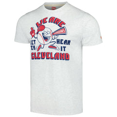 Cleveland Guardians Homage Doodle Collection We Are Cleveland Tri-Blend T-Shirt - Gray - MLB Lifestyle