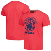 Los Angeles Angels Homage Doodle Collection It's Rally Time Tri-Blend T-Shirt - Red - MLB Online