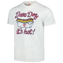 Minnesota Twins Homage Doodle Collection Dome Dog Tri-Blend T-Shirt - Gray - MLB on Sale