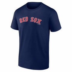 Boston Red Sox Logo Athletic Wordmark T-Shirt - Navy - MLB on Sale