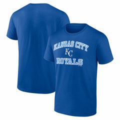 Kansas City Royals Logo Athletic Heart and Soul T-Shirt - Royal - MLB Lifestyle