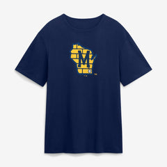 Milwaukee Brewers Fanatics Alternate Logo Legacy T-Shirt - Navy - Fanatics on Sale