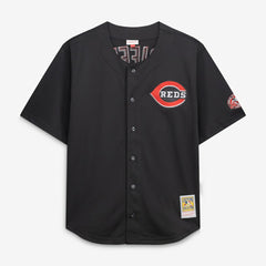 Ken Griffey Jr. Cincinnati Reds Mitchell & Ness Big & Tall Cooperstown Mesh Batting Practice Jersey - Black - Mitchell & Ness Discount