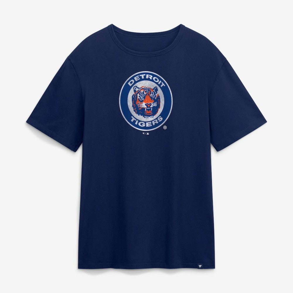 Detroit Tigers Fanatics Vintage Logo Legacy T-Shirt - Navy - Fanatics Sale