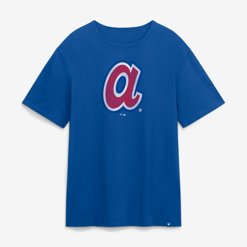 Atlanta Braves Fanatics Vintage Logo Legacy T-Shirt - Royal - Fanatics Lifestyle