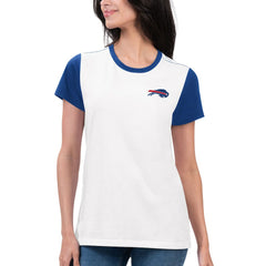 Buffalo Bills G-III 4Her by Carl Banks Women's Fashion Illustration T-Shirt White/Royal