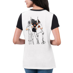 Cincinnati Bengals G-III 4Her by Carl Banks Women's Fashion Illustration T-Shirt White/Black