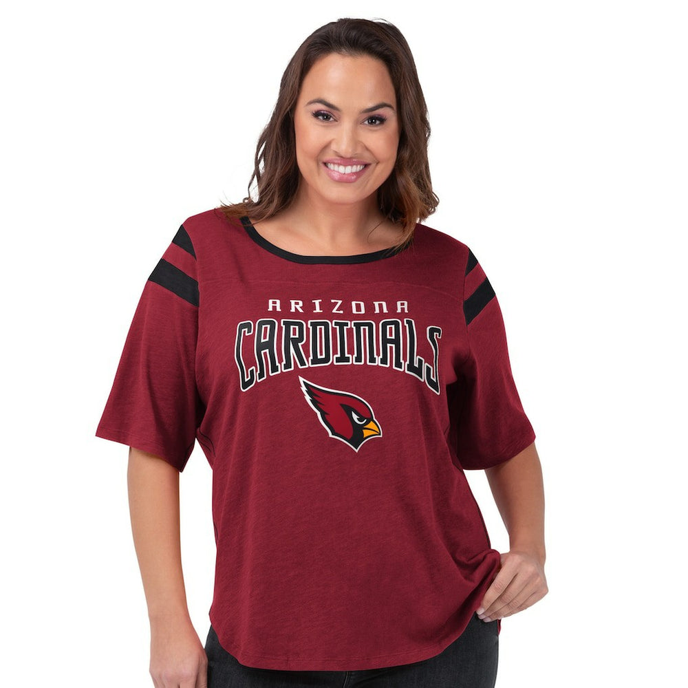 Arizona Cardinals G-III 4Her by Carl Banks Women's Plus Size Linebacker T-Shirt Cardinal