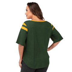 Green Bay Packers G-III 4Her by Carl Banks Women's Plus Size Linebacker T-Shirt Green