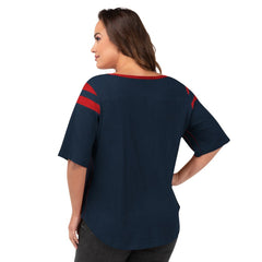 New England Patriots G-III 4Her by Carl Banks Women's Plus Size Linebacker T-Shirt Navy