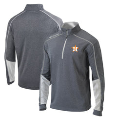 Houston Astros Columbia Omni-Wick Shotgun 2.0 Quarter-Zip Pullover Top - Charcoal/White - Columbia Lifestyle
