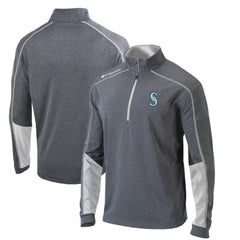 Seattle Mariners Columbia Omni-Wick Shotgun 2.0 Quarter-Zip Pullover Top - Charcoal/White - Columbia Sale