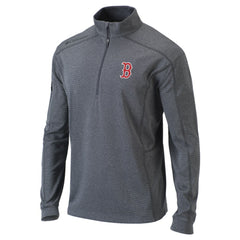 Boston Red Sox Columbia Omni-Wick Shotgun Quarter-Zip Pullover Top - Heather Gray - Columbia Online
