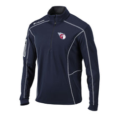 Cleveland Guardians Columbia Omni-Wick Shotgun Quarter-Zip Pullover Top - Navy - Columbia Lifestyle