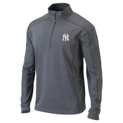 New York Yankees Columbia Omni-Wick Shotgun Quarter-Zip Pullover Top - Heather Gray - Columbia Sale